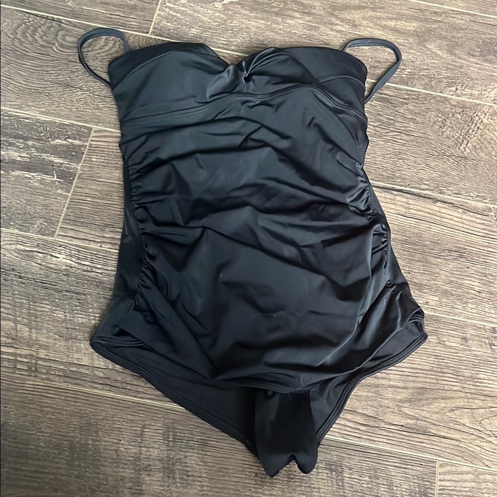 Elegant Black One-Piece Swimsuit